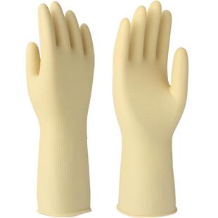 巧姨乳胶手套橡胶洗碗女厨房家用塑胶防水刷碗专用耐用搞卫生清洁