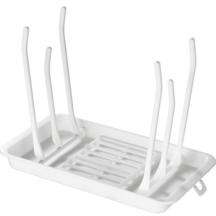 日本进口奶瓶晾干沥水架婴儿宝宝水杯干燥收纳架外出旅行折叠便携