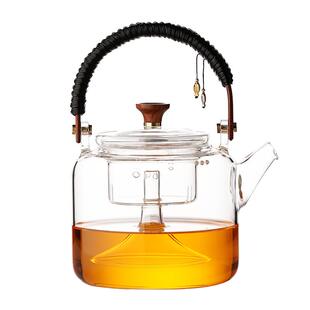 玻璃煮茶器煮茶炉电陶炉煮白茶专用烧水壶蒸煮茶壶套装日式烹茶壶