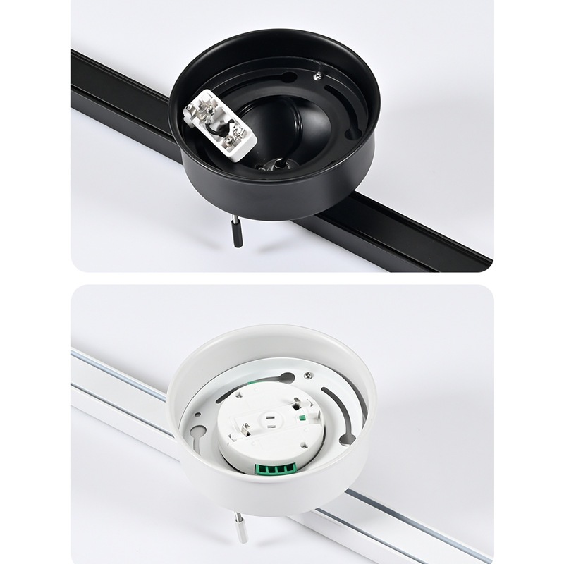 日式轨道灯导轨条日本轨道器日规引条转换器挂轨道PSE头转接头