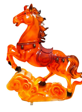 2026LED发光马年造型装饰灯新年春节仿真摆件街道景区工程装饰灯