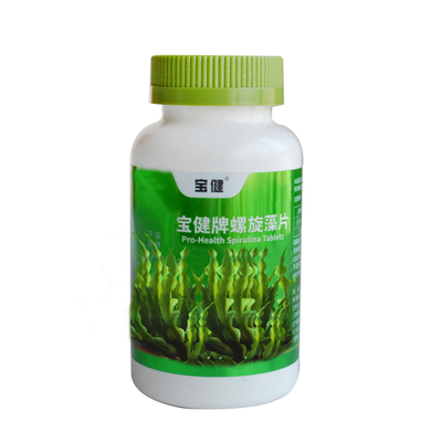 正品宝健螺旋藻片成人350片
