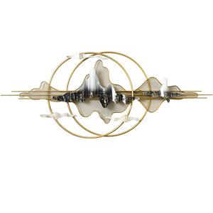 铁艺壁饰客厅墙上挂件新中式沙发背景墙面装饰品高档电视墙饰挂饰