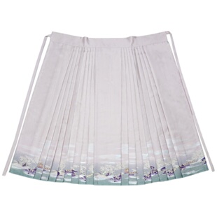 【上遥居】退秋 明原创汉服秋冬女渐变马面裙圆领加绒渐变对穿交