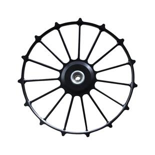 7075航空铝甲鱼枪绕线盘水鱼轮八卦轮不跑偏轻轻正顺打鳖装线盘