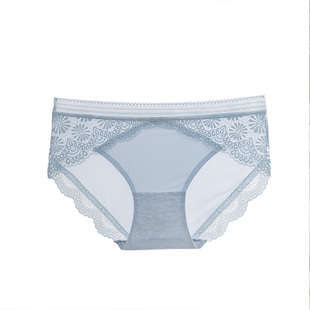 [任选3条19.9] 断码清仓 女士纯棉全棉蕾丝内裤夏季薄款透气中腰