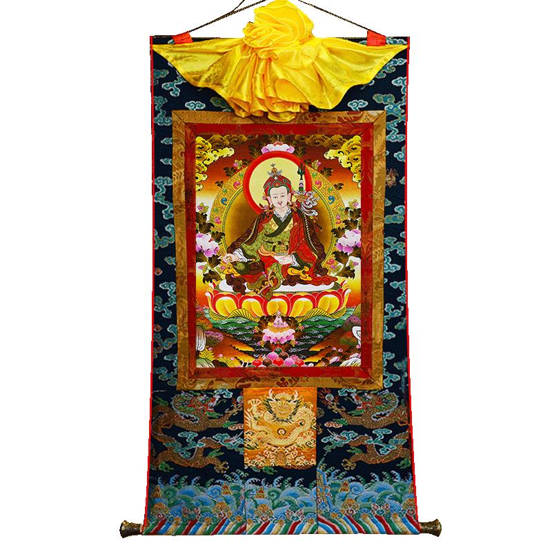 藏村天然矿物颜料画心手工装裱