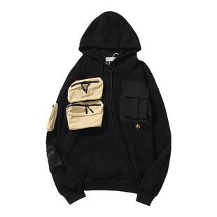 Travis Scott Ts联名Cactus Jack刺绣多口袋卫衣男工装套头连帽衫