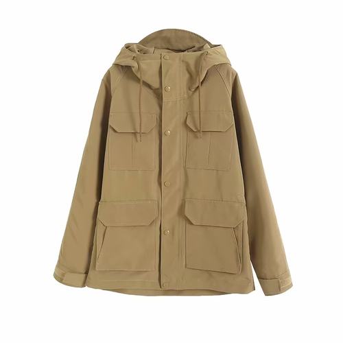 L&CP 男女2025情侣款登山外套户外冲锋衣连帽防水工装夹克E475036