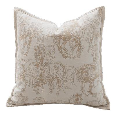 雅梵林法式中古风抱枕客厅沙发靠枕轻奢高级感奶茶色飘窗床头靠垫