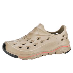 男鞋夏季2025新款防滑洞洞鞋男软底防臭透气外穿沙滩鞋开车凉鞋女