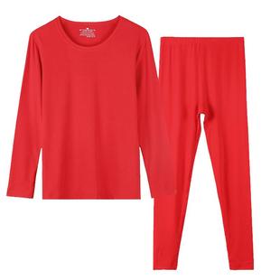 格凯女士纯棉加厚秋衣秋裤亲肤水柔棉打底套装新疆长绒棉保暖内衣