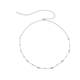 性感纯欲细腰链身体链女肚脐链配饰夏季爵士舞肚皮舞链条显腰腰饰