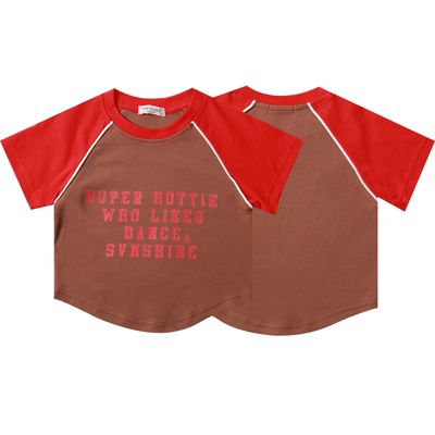 SOOLIKE童装夏季女童插肩短款t恤工装裤两件套潮酷辣妹套装爵士舞