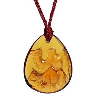 集雅轩宋韶光大师2026马年吉祥物生肖属猴 健行万里 琉璃吊坠礼品