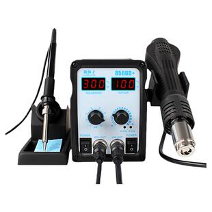 鹿仙子8586d热风枪拆焊台二合一电烙铁恒温手机维修工具焊锡焊接