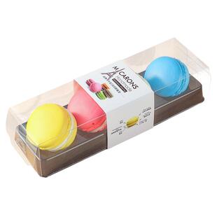 马卡龙包装盒高档韩式4个6粒装长方形盒子独立透明饼干盒烘焙包装