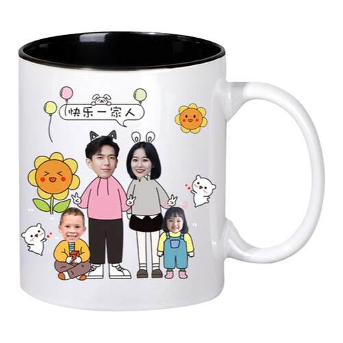 diy马克杯定制印logo陶瓷照片抠图学生毕业亲子情侣礼物创意杯子
