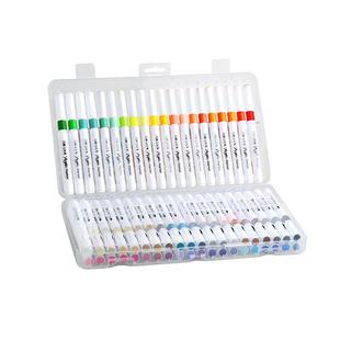 丙烯马克笔学生专用不透色可叠色儿童彩笔画画笔比心笔芯笔烯炳漆水性双头彩色笔美术48色防水炳稀比西60色80