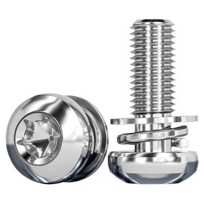 304不锈钢圆头内梅花三组合螺丝