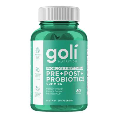 GOLI进口呵护肠胃200亿高活益生菌益生元后生元软糖60颗 部分临期