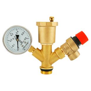 百战自动排气阀锅炉组合泄压阀全铜4分6分1寸防爆自来水管减压阀