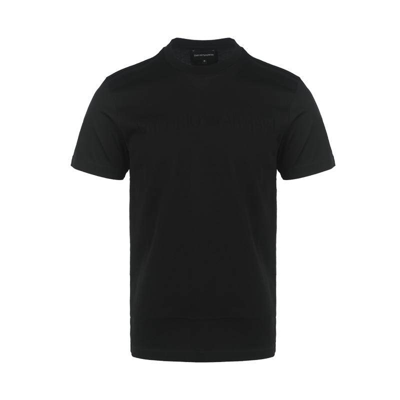 【自营】EMPORIO ARMANI/阿玛尼男士logo印花休闲棉质圆领短袖T恤