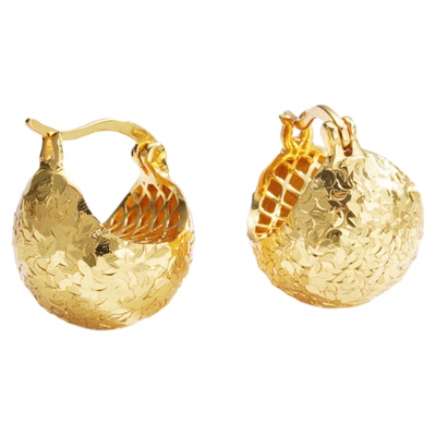 碎碎冰耳环时尚爆闪鱼鳞亮片耳球