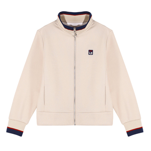 红色休闲时尚感立领运动开衫外套女2026早春新款针织女款时髦上衣