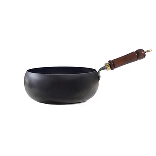 章丘大肚锅铁锅官方旗舰店正品炒菜锅不粘炒锅电磁炉古法平底涂层