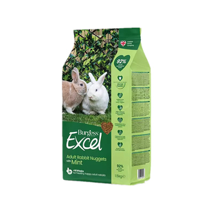 布格斯薄荷成兔粮食英国进口Burgess兔子主饲料益格无糖易胖