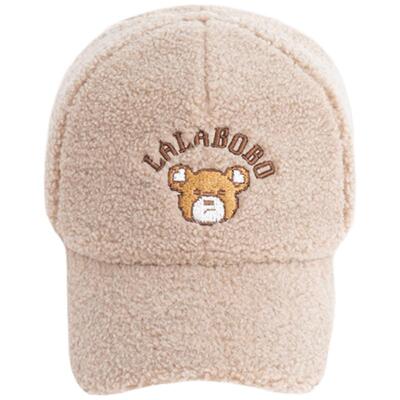 lalabobo23毛绒可爱棒球帽女