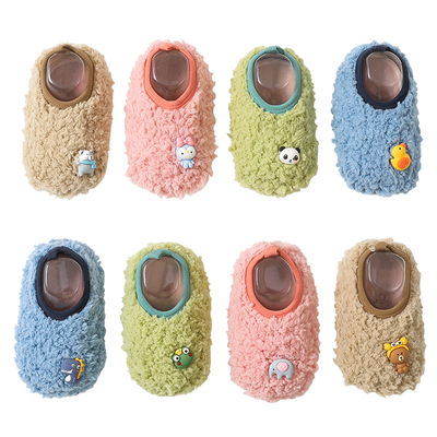 宝宝地板鞋子羊羔绒鞋面加绒加厚