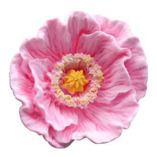 飞鱼手作 虞美人牡丹花苞硅胶模具 汽车香薰出风口车载 香薰石膏