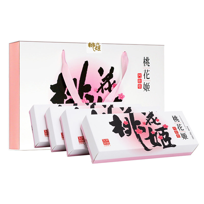 东阿阿胶桃花姬阿胶糕240g礼盒装