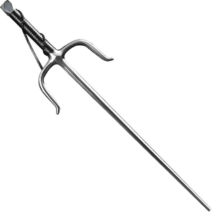 实心不锈钢一体铁尺空手道浪人短叉十手功夫尺武术训练送包与教程