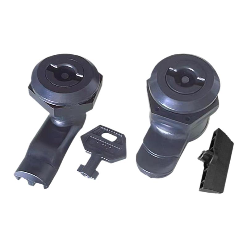 程锦MS705配电箱柜门锁铁皮柜锁电器柜转舌锁尼龙黑色塑料基业锁