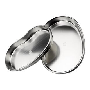 不锈钢金属弯盘换药盘手术纹眉托盘器皿加厚防碘消毒工具碗腰子盘