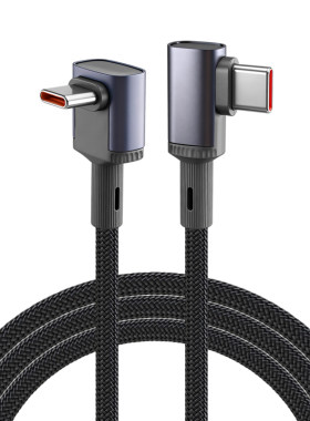1.5/3/5米Typec数据线6A超级快充tpyec充电线器适用华为80苹果17荣耀安卓适用100W双typc手机tpc双头车载弯头