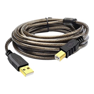 typeB打印机数据线电脑加长 延长USB方口适用于佳能惠普兄弟爱普生QR588  615K 630K 730K 735K接电脑数据线