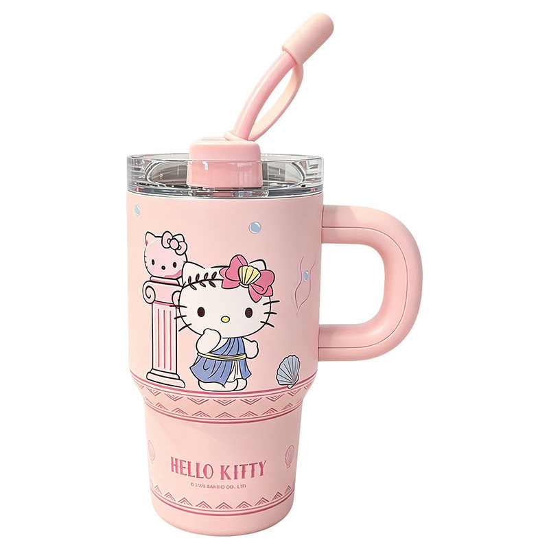 HelloKitty保温杯冰霸杯带吸管杯