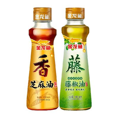 金龙鱼调料油芝麻油花椒油组合装