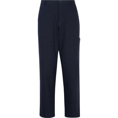 Oliver Spencer男士直筒棉质混纺泡泡纱长裤