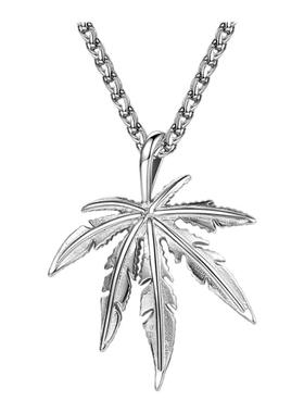 枫叶项链男士长款潮人送男友男生