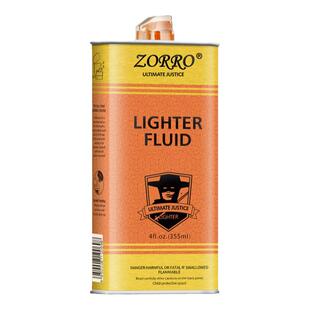 打火机油zorro佐罗专用油清香型355ML大瓶金油ZP火机通用燃油燃料