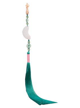 复古新中式压襟长流苏