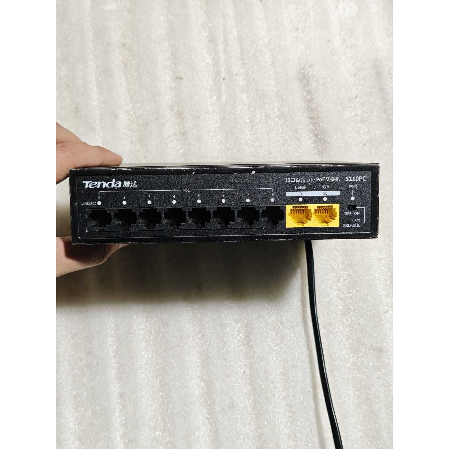 询价-腾达10口百兆PoE交换机型号S110PC8个PoE供电可维修图片