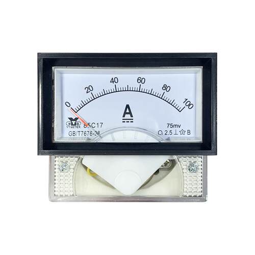 85c17直流电流表50ma 1a 2a 3a 5a 400a输入75mv指针仪表dc