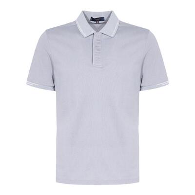 【7%桑蚕丝】DIDIBOY夏季款男士T恤亲肤舒适纯色休闲提花短袖polo