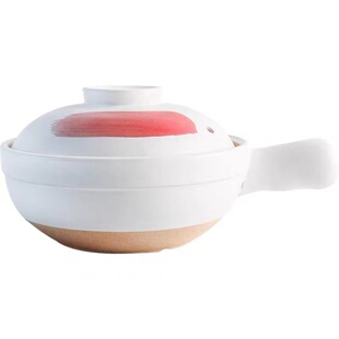 小号煲仔饭专用沙锅单柄带手柄一人份食石锅砂锅炖锅燃气煲砂锅